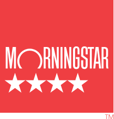 Morningstar logo against a red background with 4 white stars underneath